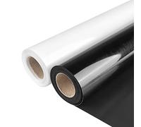 Relota 2 rouleau Vinyle Thermocollant, Flex Thermocollant pour Tissu avec Pince épiler 30.5cm × 4m Facile à Couper et Désherber, Rouleau de Vinyle pour T-Shirts, Vêtements Sacs, Cadeaux de Bricolage