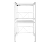 RELOVE Support Extensible en Métal Four à Micro-Ondes de Fourniture de Vaisselle Vaisselle de Stockage Compteur d'économiseur d'espace Organisateur (40/64 * 36,5 * 78 cm-Blanc)