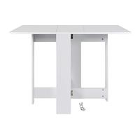 RELOVE Table de Cuisine Pliable,Table d'appoint avec Ailes Pliantes, Table de Cuisine, Finition et Chêne, Table Pliante avec 2 Abattants, en Panneaux de Particules