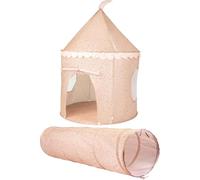 Relsy Kids Pop Up Play Tent and Tunnel - Indoor/Outdoor Childs Playhouse Alabama Clay Terrazzo Style, Kids Tent & Tunnel Bundle, Play Den Ball Pit Garden Toys for Toddler Unisex Children Age 3+