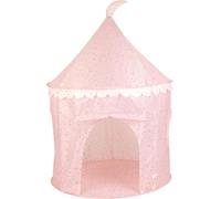 Relsy Kids Pop Up Play Tent - Indoor/Outdoor Childs Playhouse Misty Pink Terrazzo Style, 135cm x 100cm, Pink Kids Tent, Play Den Ball Pit Garden Toys for Toddler Unisex Children Age 3+