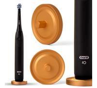 Relsy Porte-Brosse à Dents électrique Oral B en Aluminium pour Salle de Bain, Compatible avec Oral-B, avec récipient hygiénique Anti-Goutte et Support de Brosse à Dents en métal, doré Mat