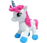 Relsy The Large Talk Back Mimicking Unicorn, Cuddly Large 16 inch Plush Toy Unicorn with Sound Effects and Talking Features, Pink Girl Pony Toy for Girls