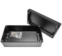 Reltech EfaBox 128-000-660 Boîtier universel 220 x 120 x 81 aluminium revêtement par poudre noir 1 pc(s)