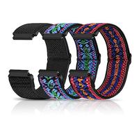 Relting Bracelet de montre réglable en nylon tressé extensible à libération rapide pour homme et femme - 16 mm, 18 mm, 19 mm, 20 mm, 22 mm