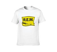 REM R.E.M. Out of Time Alternative Rock Casual Round Neck T Shirt White S