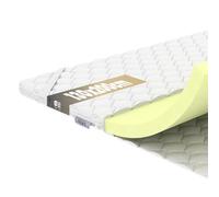 REM-SEN Surmatelas 130x200 cm, Épaisseur 5 cm, Mousse Polyuréthane Haute Densité H3 (Mi-Ferme), Housse Hypoallergénique Lavable avec Sangles, Certifié Oeko-Tex