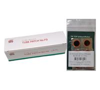 Rema Tip Top Lot de 10 rustines de tuyau n° F0 - Diamètre : 16 mm - 50001-10