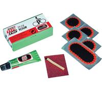 REMA TIP TOP TT01 Tour Kit de réparation vélo - 6 rustines, liquide de vulcanisation, toiles abrasives, réparation rapide sans attente
