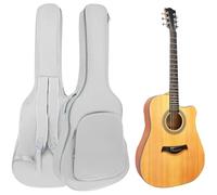 REMAGIC Housse pour guitare acoustique de 101,6 cm, 104,3 cm, double bandoulière réglable, imperméable, souple, rembourrée, sac à dos de grande capacité pour guitare classique acoustique, gris, gris