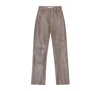 Remain Birger Christensen - Pantalon en Cuir Taille Haute - Femme - Pantalons - Gris - Taille: 38 FR