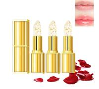 Remainder h Lipstick, Remainder Lip stick, Gold Crystal Ph Lipstick Color Changing, Hardpointing Transferproof Color-Changing Lipsticks, Remainderh Lip, Long Lasting 24 Hours Glossy for Woman (3pcs)