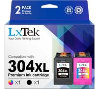 Remanufacturées Cartouches d'encre Remplacement pour HP 304 304XL 304 XL pour Envy 5010 5020 5030 5032 Deskjet 2620 2622 2630 2632 2633 2634 3720 3730 3733 3735 3750 3760 (Noir Couleur, 2-Pack)