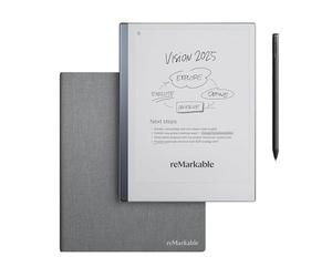 reMarkable 2 avec Marker Plus et Book Folio en Tissage Gris | Tablette d’écriture noir et blanc de 10,3", bloc-notes numérique pour mieux penser, écrire et lire