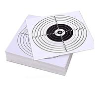 Remarkable Lot de 100 cibles en papier de 14 cm pour piège à granulés et champ de tir pour entraînement à l'airsoft et pratique du tir (blanc)