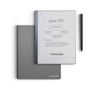 reMarkable Lot de 2 - Portefeuille en polymère tissé | Tablette reMarkable 2 en papier de 26,7 cm, marqueur plus stylo avec gomme intégrée et étui portefeuille en polymère gris