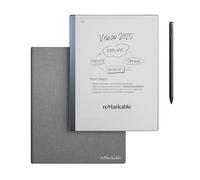 reMarkable Lot de 2 - Portefeuille en polymère tissé | Tablette reMarkable 2 en papier de 26,7 cm, marqueur plus stylo avec gomme intégrée et étui portefeuille en polymère gris