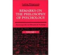 Remarks on the Philosophy of Psychology Ludwig Wittgenstein (Auteur)