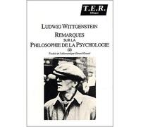 Remarques,2:sur philo.de la psychologie Tome 2 - Ludwig Wittgenstein - TER - broché - Livre