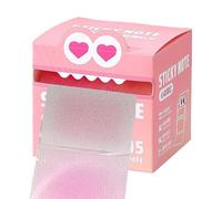 Remarques collantes, motif de monstre mignon note collante, tampons de notes de mise à gamme pastel amusants, 7,5 x 7 cm, compact et portable, fort adhésif, pour le lieu de travail