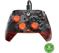 Rematch Core Ghost Camo Noir/Orange - Manette De Jeu Filaire - Licence Xbox Series Xs,Xbox One Et Pc - Touches Audio,Moteurs De Vibration Et Gâchettes D'Impulsion,Câble De 3 M