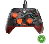 Rematch Core Ghost Camo noir/orange - Manette de jeu filaire - Licence Xbox Series XS Xbox One et PC - touches audio moteurs de