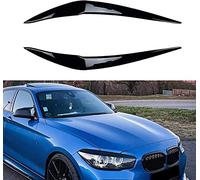 REMAZ Sourcils DéCoratifs Phares Avant pour BMW 1er F20 F21 116i 118i 120i 125i M135i M140i 2015-2019, Stickers Feux Logements Bandes Autocollants de Paupière de Décorations,A-Glossy-Black
