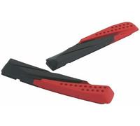 remblokrubbers V-brake 72 x 10 mm noir / rouge 2 pièces