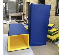 Rembourrage bleu de 5,1 cm d'épaisseur - Enveloppe de 180 cm pour panier de basket-ball creusé et protection de voiture, housse carrée pour poteau de volleyball (8 x 8 cm) - Solution de sécurité