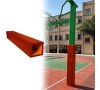 Rembourrage carré pour Poteau de Basket-Ball - 183 cm de Haut, 4 cm d'épaisseur - Protection pour poteaux de Basket-Ball 4x4, 6x6 et 8x8 - Revêtement Robuste à 4 côtés, idéal pour Garage et