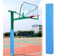 Rembourrage Carré pour Poteau De Basket-Ball De 71 Pouces, Mousse De Protection Enveloppantes pour Les Temps, Coussinets De Sécurité en Mousse À 3 Faces pour Poteaux(Sky Blue,2PCS Diameter 6"x6")