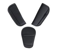 Rembourrage de ceinture pour siège bébé et siège enfant - set de 3 pièces en gris, fixation avec velcro, dimensions 13 x 6 cm, pour un confort et une protection supplémentaires