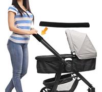 Rembourrage de poignée de poussette - Housse amovible de 35 cm, poignée anti-poussière, protection souple | Voyages en plein air Villes de banlieue Promenades d'hiver Confort Sécurité A