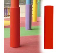 Rembourrage de Poteau Colonne Ronde Tous Temps, Housse sécurité for communauté/Aire Jeux, Coussin Protection Anti-Collision Professionnel(Red,Dia-3.5"/8.9cm)