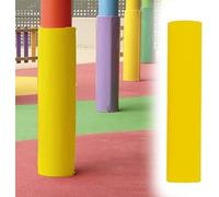 Rembourrage de Poteau Colonne Ronde Tous Temps, Housse sécurité for communauté/Aire Jeux, Coussin Protection Anti-Collision Professionnel(Yellow,Dia-7"/17.8cm)