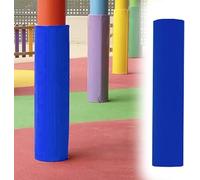 Rembourrage de Poteau Colonne Ronde Tous Temps, Housse sécurité for communauté/Aire Jeux, Coussin Protection Anti-Collision Professionnel(Blue,Dia-3"/7.6cm)