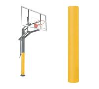 Rembourrage de poteau de basket-ball avec mousse souple épaisse pour sports de plein air et protection des colonnes de soutien de garage sous-sol