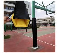 Rembourrage de poteau de basket-ball imperméable noir carré pour protéger les joueurs, convient aux poteaux de 12,7 x 15,2 cm, 15,2 x 15,2 cm, 17,8 x 17,8 cm, 20,3 x 20,3 cm
