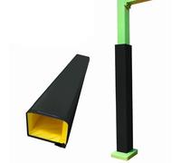 Rembourrage de poteau de basket-ball, protection carrée enveloppante pour supports de basket-ball de 10 à 25,4 cm de diamètre, colonnes de garage, bâtons d'extérieur