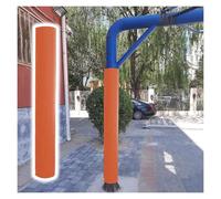 Rembourrage de Poteau Protections personnalisables pour poteaux de panier de basket, 180 cm Poteau de soutien pour sous-sol Housse de protection pour colonne(Orange,Dia 6in/15.2cm)