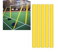 Rembourrage de poteau rond extérieur de 4 pouces, rembourrage de protection de poteau de remplacement, imperméable et résistant, coussin de pilier pour aire de jeux de garage, jaune (lot de 10, 190