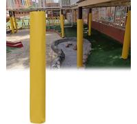 Rembourrage de protection en mousse pour bâtons ronds - Enveloppe de sécurité personnalisable pour bâtons de basket-ball, de volley et utilitaires (jaune, diamètre de 140 mm à 10 m)