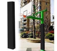 Rembourrage de protection pour bâtons de basket-ball - Prévention des blessures et protection contre les dommages, ajustement personnalisé pour poteaux de soutien extérieurs