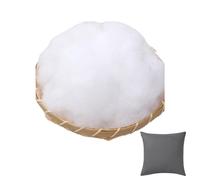 Rembourrage d'oreiller doux, remplissage en fibre de polyester, Farce Polyfill lavable en machine à haute élasticité 120g, Matériaux artisanaux respirants pour bricolage, notions et fournitures de cou