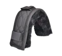 Rembourrage en peau d'agneau pour dessus ou dessous de muserolle Waldhausen Noir TU