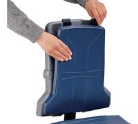 Rembourrage mousse intégrale Sintec bleu foncé pour assise/dossier de siège de travail pivotant