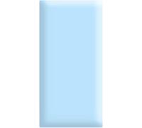 Rembourrage Mural 3D Anti-Collision pour Enfants, Autocollants Muraux Imperméables en PU De 3 Cm D’épaisseur, Coussin Mural De Chambre à Coucher Autocollant pour La Cham, Light Blue, 30x30cm