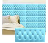 Rembourrage mural 3D anti-collision, tête de lit rembourrée pour une protection murale sûre et confortable dans la chambre à coucher, la crèche, la salle de jeux