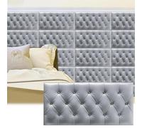 Rembourrage mural 3D anti-collision, tête de lit rembourrée pour une protection murale sûre et confortable dans la chambre à coucher, la crèche, la salle de jeux