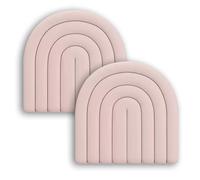 Rembourrage mural anti-collision, lot de 2 panneaux rembourrés autocollants auto-adhésifs multicolores 40 x 40 cm(Light)